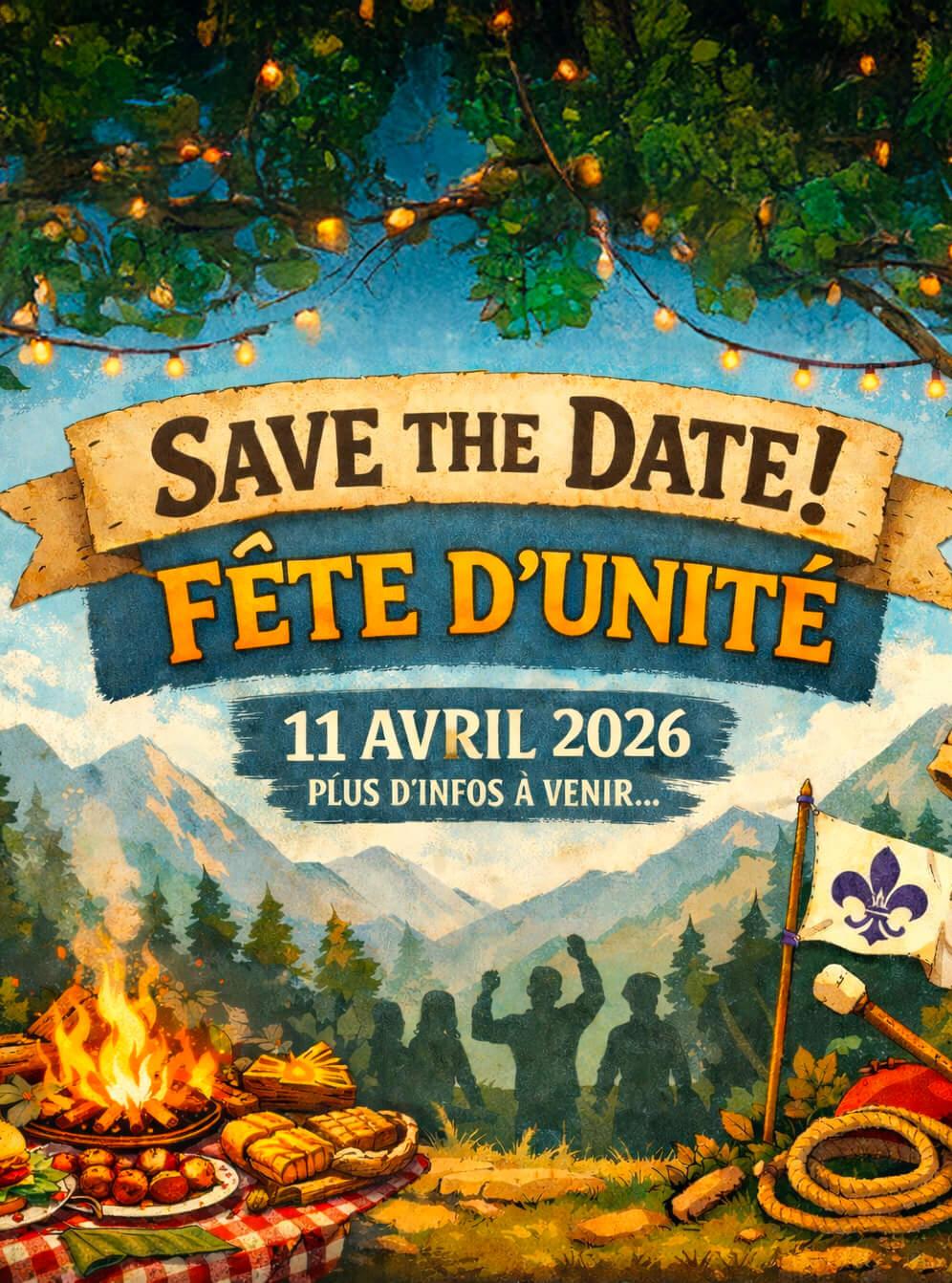 Fête d’unité 11/04/2026 – Save the date !